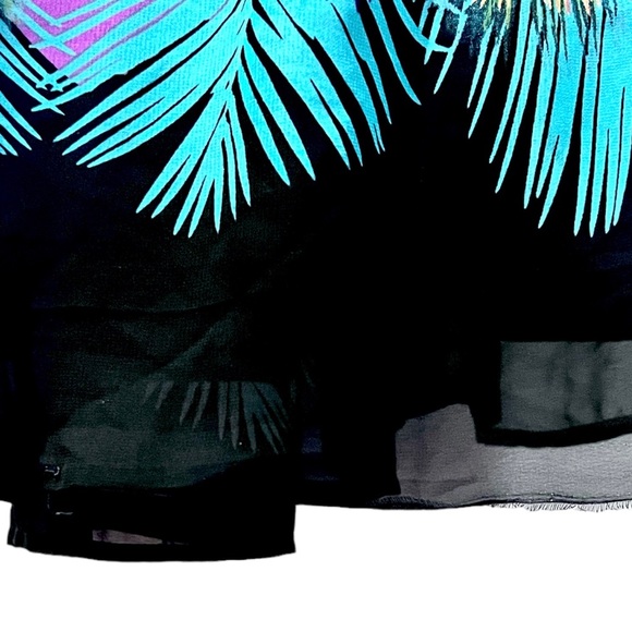 NWT! Torrid Tropical Print Chiffon Strapless Dress Womens Size 14 - Picture 12 of 14